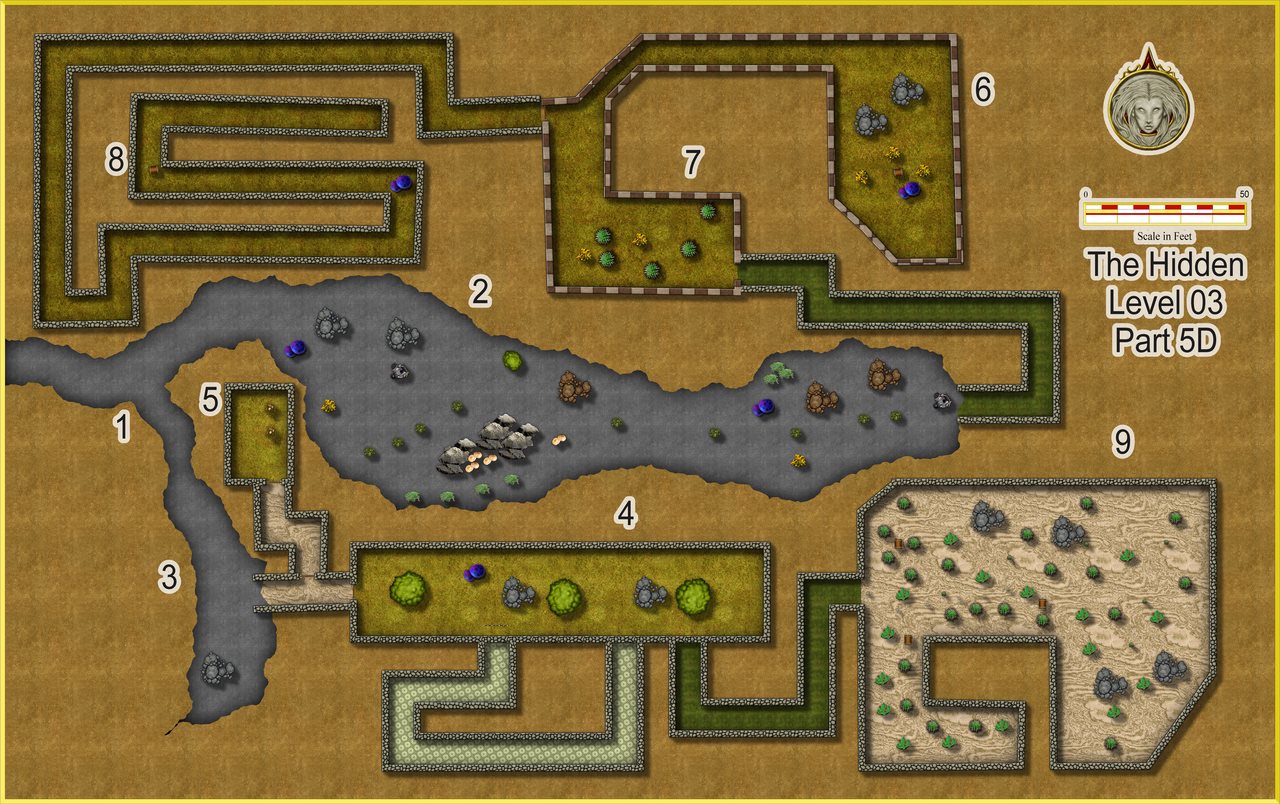 Nibirum Map: the hidden - level 3d by JimP
